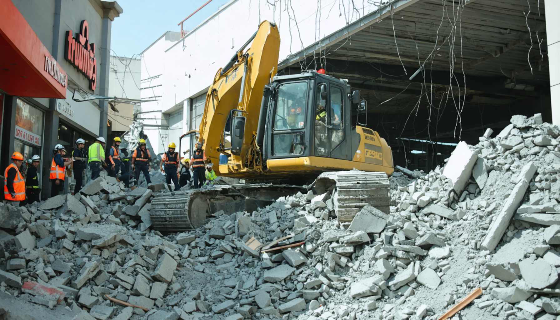 Trujillo Mall Collapse: Rescuers Race to Save Trapped Individuals